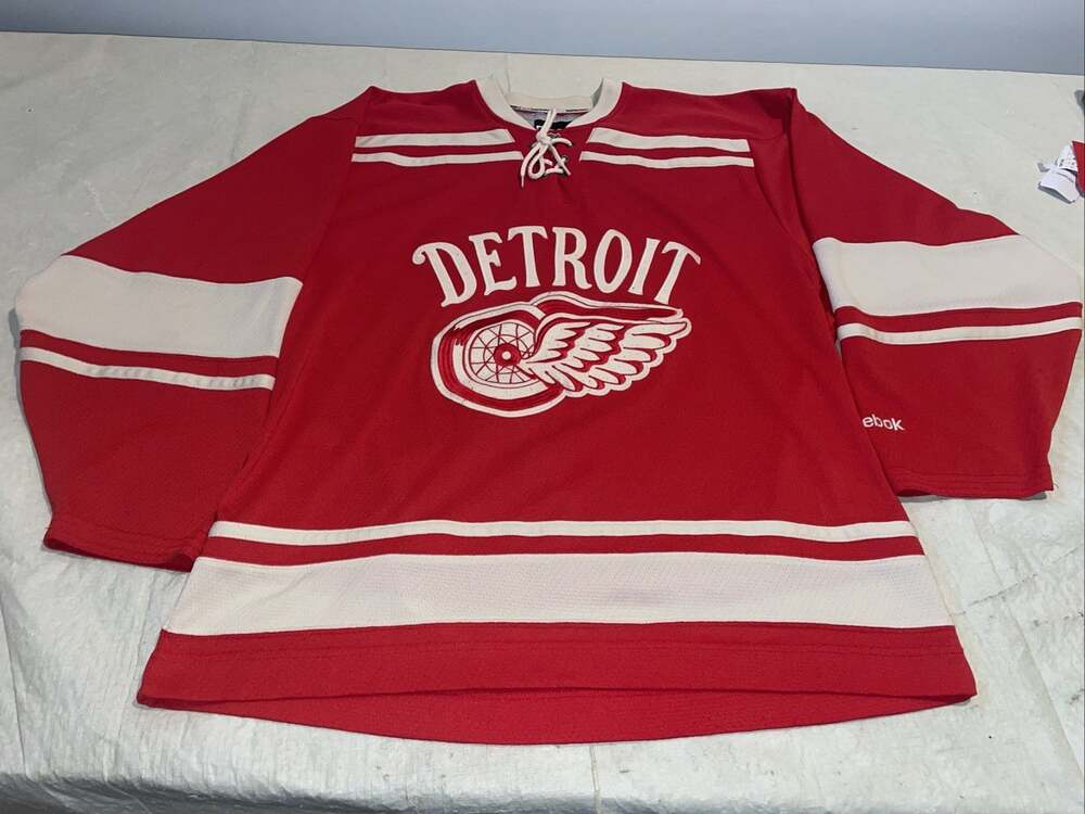 Winter Classic Detroit Red Wings Jersey Men Medium Clean Reebok 2012 Model Nhl